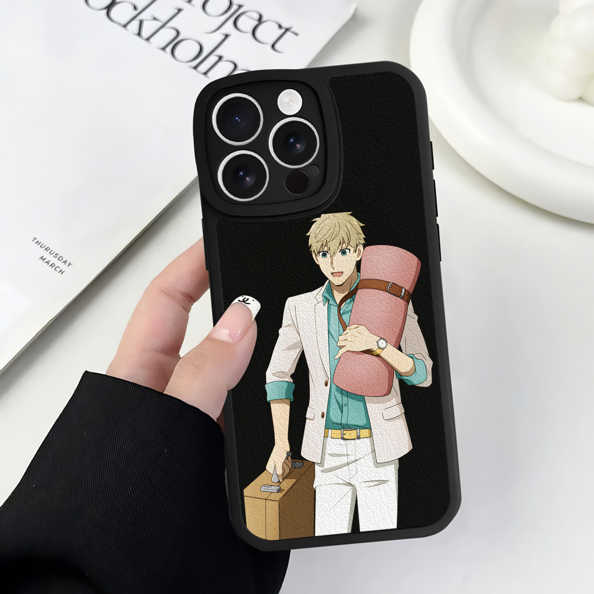 （画像用） SPY×FAMILY间谍家家酒 【iPhone 16シリーズ対応】シリコンスマホケース（レザー調） 材質：シリコン